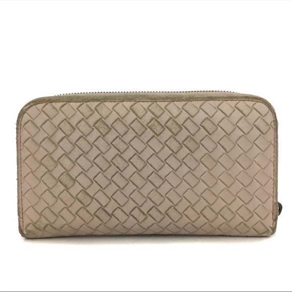 Bottega Veneta Intrecciato Lambskin Zip Around Long Wallet - Picture 4 of 8